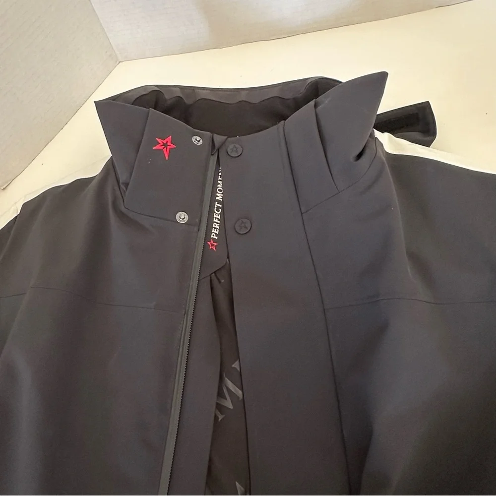 Perfect Moment Black and White Chevron Ski Jacket - Picture 5 of 16